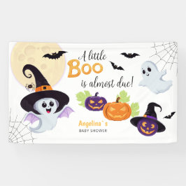 Lona Ducha de bebé para el cartel de Little Boo Hallowe