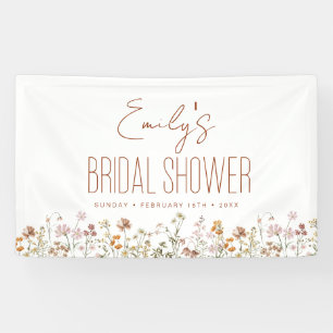 Lona Ducha de Novia Boho de Terracota con Flores Silves
