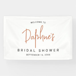 Lona Ducha de Novia con Caligrafía Moderna