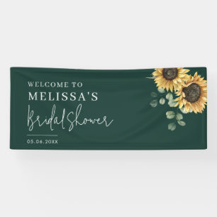 Lona Ducha de Novia Floral Girasol Eucalipto