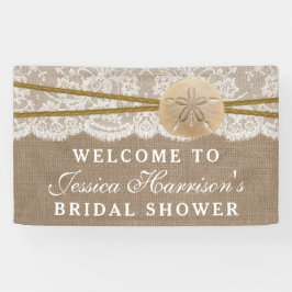 Lona Ducha de novias Rustic Sand Dollar Beach