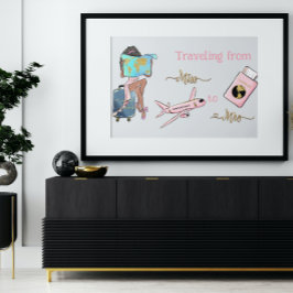 Lona Ducha de novias viajando de señorita a señora.