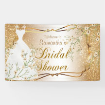 Ducha nupcial en Purpurina de oro 2