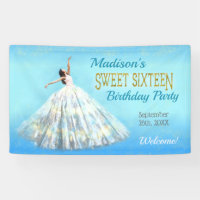 Dulce 16 Nacimiento Vestido Royal Blue Gold