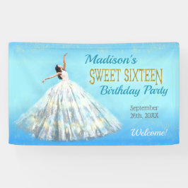 Lona Dulce 16 Nacimiento Vestido Royal Blue Gold