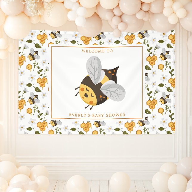 Lona Dulce Abeja Bumblebee Baby Shower (Subido por el creador)