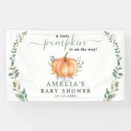 Lona Dulce Calabacita Otoño Verdor Dorado Baby Shower