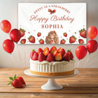 Dulce como Chica de fresa Fiesta feliz cumpleaños