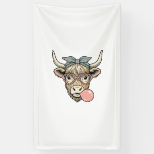 Lona Dulce diseño vectorial vintage de chicle de vaca d