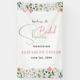 Lona Dulce Fiesta de Despedida de Soltera con Flores Re