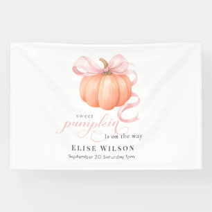 Lona Dulce La pequeña calabaza rosa arco está en camino