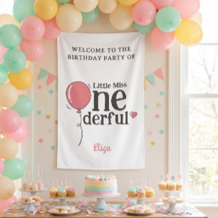 Lona Dulce Pequeña Fiesta Maravillosa de Cumpleaños Bie