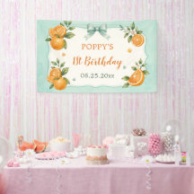 Dulce Pequeña Naranja Citrus Cumpleaños 1