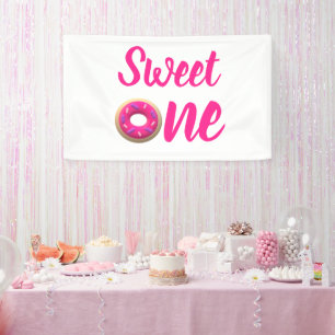 Lona Dulce Un Donut Primer Cumpleaños
