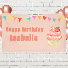 Lona Dulce uno, chicas rosados fiesta de primer cumplea