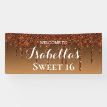 Dulces 16 | Purpurina de goteo de oro