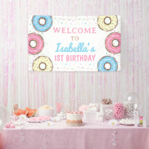 Dulces Donuts Sprinkles Bienvenida de cumpleaños