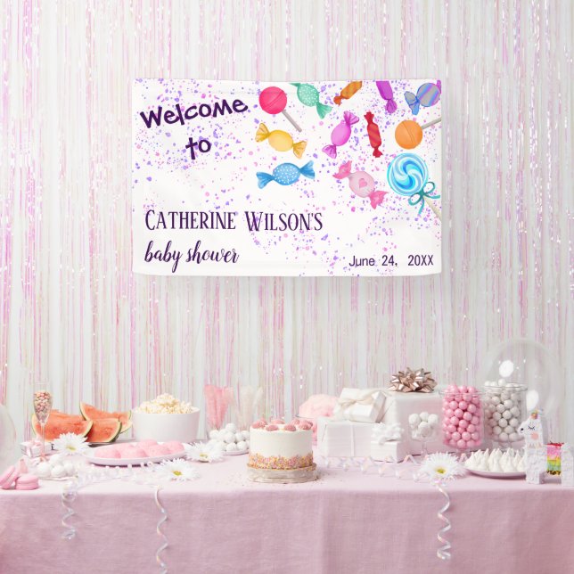 Lona Dulces Lollipops madre para ser Baby Shower (Fiesta)