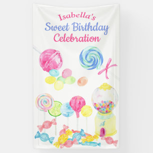 Lona Dulces Tratamientos Chica Candy Cumpleaños Lollip