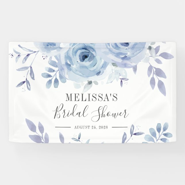 Lona Duste Blue Floral Lilac Bridal Shower (Horizontal)