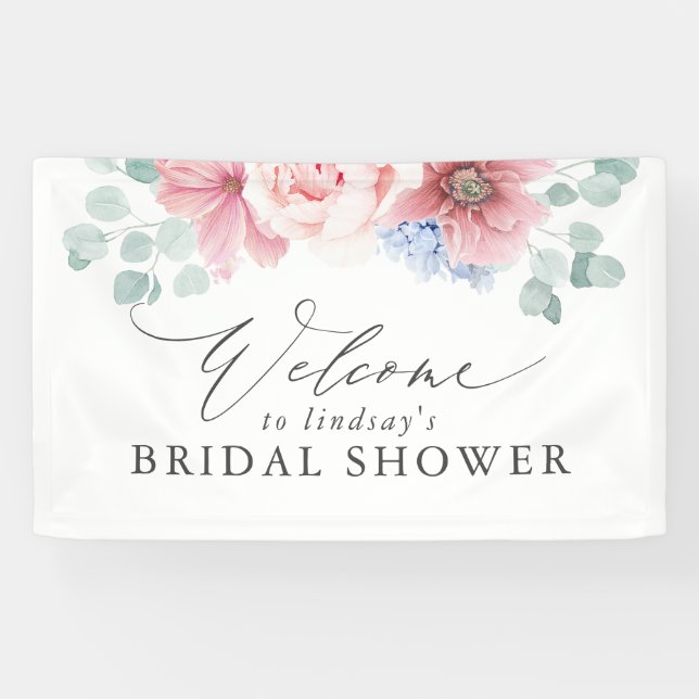 Lona Duste Rosa Floral Bridal Shower (Horizontal)