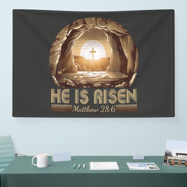 Lona Easter Christian He is Risen Jesus  (Feria)