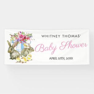 Lona Easter Springtime Bunny Floral Baby Shower
