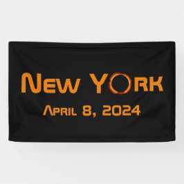 Lona Eclipse solar total de Nueva York 2024