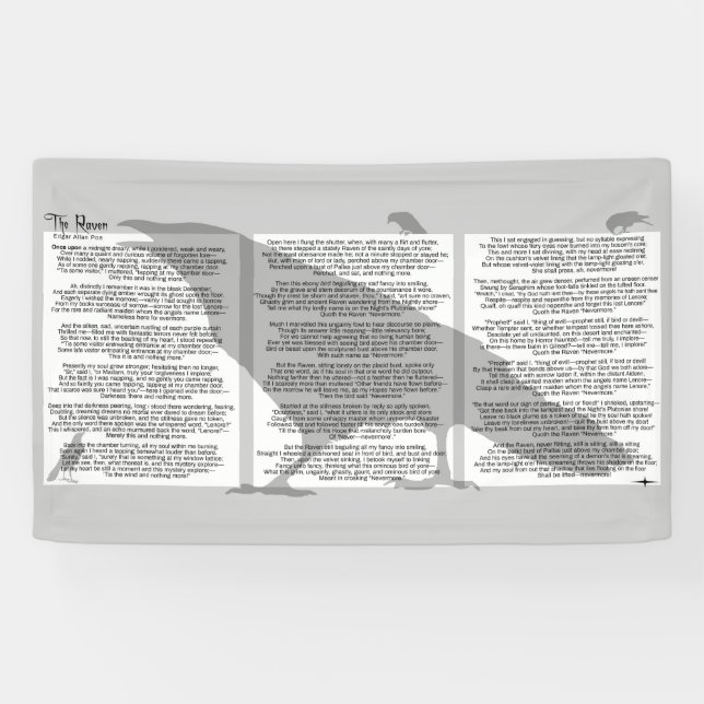 Lona Edgar Allan Poe The Raven (Horizontal)