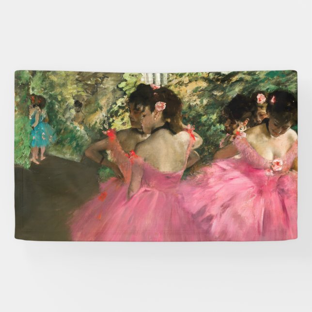 Lona Edgar Degas - Bailarinas de rosa (Horizontal)