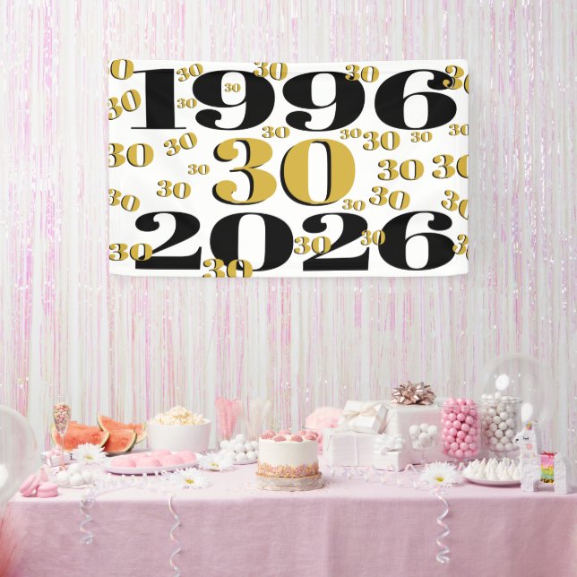 Lona Edición de aniversario 1996 Cumpleaños 30   (Fiesta)