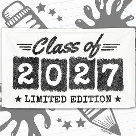 Lona Edición Limitada de Graduación Clase de Último Año