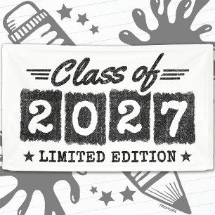 Lona Edición Limitada de Graduación Clase de Último Año