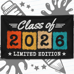 Lona Edición Limitada de Graduación Vintage Clase de 20