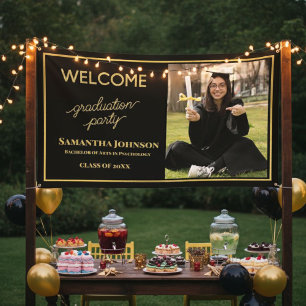 Lona EDITABLE Photo Graduation Banner