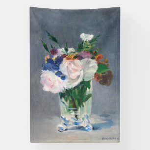 Lona Edouard Manet - Flores en un jarrón de cristal
