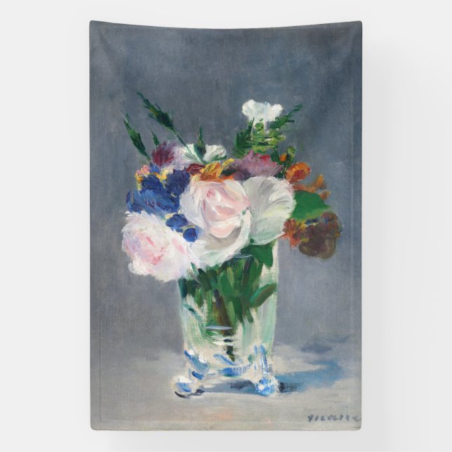 Lona Edouard Manet - Flores en una bolsa de cristal (Vertical)