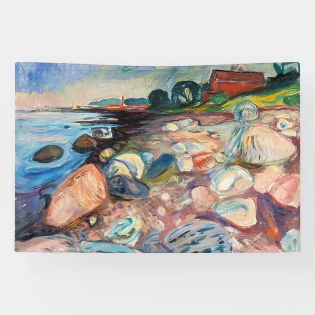 Lona Edvard Munch - Shore with Red House (Horizontal)
