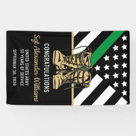 Lona Ejército de Jubilación Militar Bandera Verde Ejérc