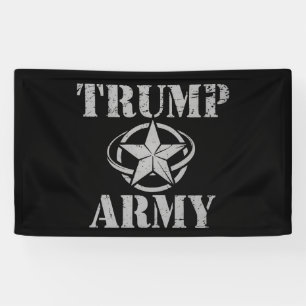 Lona Ejército de Trump 47º Presidente de EE. UU. Vintag