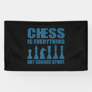 Lona El ajedrez es arte, ciencia, deportes, regalos par