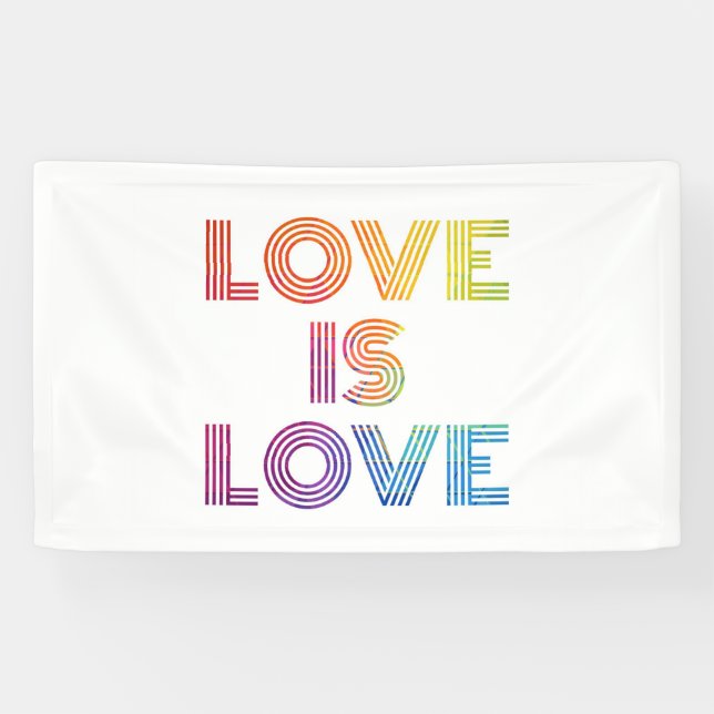 Lona El amor es amor| Tiras modernas (Horizontal)