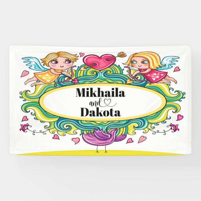 Lona El amor es la bandera del amor (Horizontal)