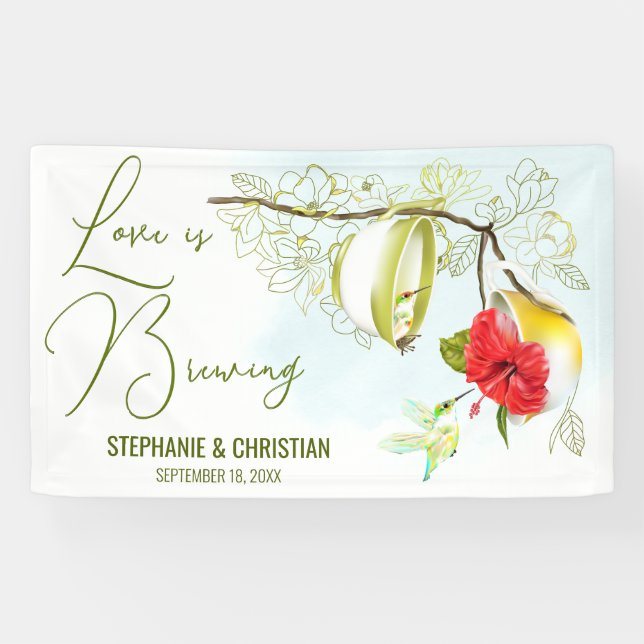 Lona El amor es producir Hummingbird Tea Fiesta (Horizontal)