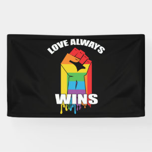 Lona El amor siempre gana a los homosexuales LGBT
