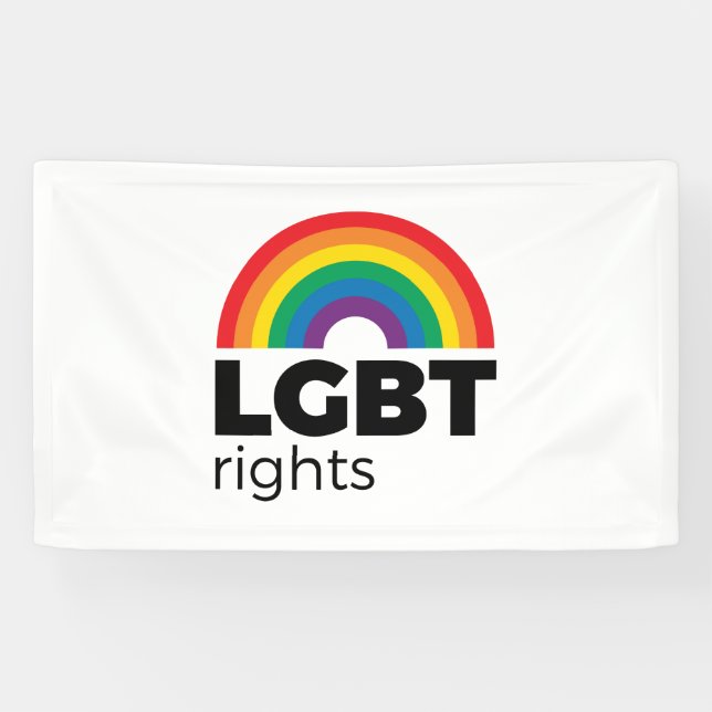 Lona El arcoiris de los derechos LGBT 2 (Horizontal)