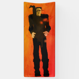 Lona El arte del partido Frankenstein Halloween asusta