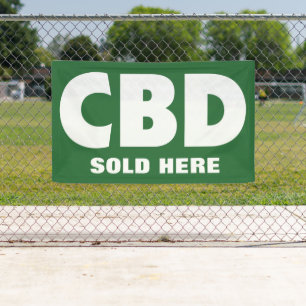 Lona El CBD se vende aquí, promoción de pequeñas empres