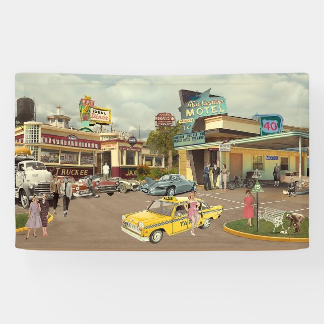 Lona El controlador del taxi (Horizontal)