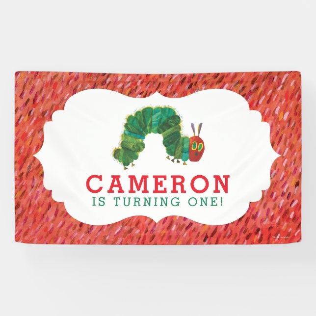 Lona El cumpleaños de la oruga, muy hambrienta (Horizontal)